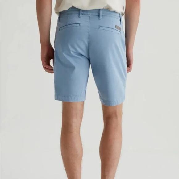 Adriano Goldschmied Men's 38R The Wanderer Short Light Blue Slim Trouser Preppy - Picture 2 of 10